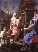 Eustache Le Sueur Caligula Depositing the Ashes of his Mother and Brother in the Tomb of his Ancestors USA oil painting reproduction
